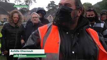 Sympathisanten houden mars voor Jürgen Conings in Maasmechelen