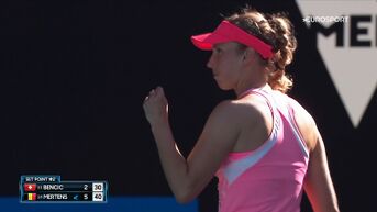 Elise Mertens naar achtste finale Australian Open na demonstratie tegen Bencic