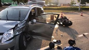 Motorrijder in levensgevaar na ongeval in Genk