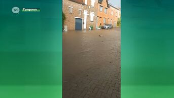 Hevig onweer zetten straten onder water in Tongeren
