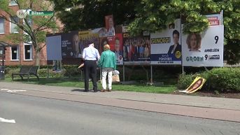 Verkiezingskoorts in Bilzen stijgt: verkiezingsaffiches kleuren stadsbeeld