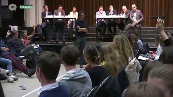 Limburgse toppolitici in debat met leerlingen Kindsheid Jesu
