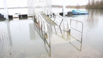 Dilsen-Stokkem sluit wegen af door hoog water in de Maas