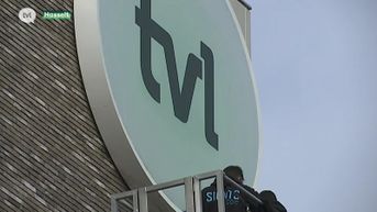 TVL-logo's hangen op nieuwe gebouw aan Herkenrodesingel