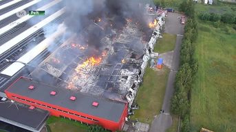 Brandweerman gewond bij blussen zware industriebrand in Overpelt