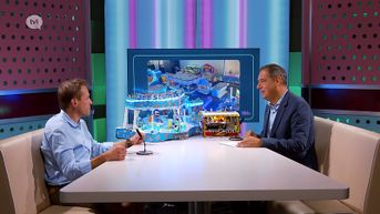 Miniatuurkermis gemaakt van afval