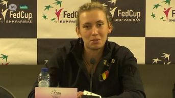 Elise Mertens verliest met Fed Cup-team tegen Frankrijk