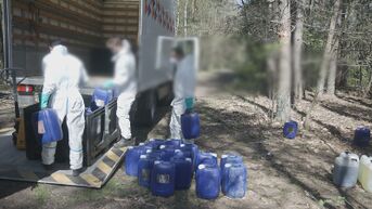 112 vaten drugsafval gedumpt in Zutendaal, FGP houdt grote drugsactie in 7 Limburgse gemeenten