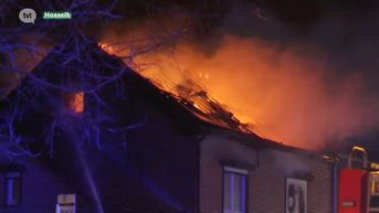 Twee woningen getroffen door zware brand in Kiewitstraat Hasselt