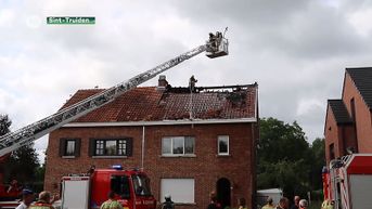 Brand verwoest dak van woning in Sint-Truiden