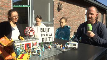 Maarten Verlinden bouwt de strijd tegen corona in Lego