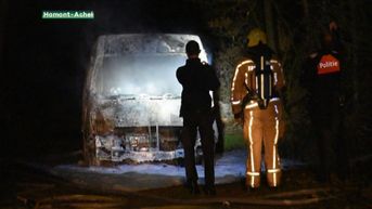 Bestelwagen met drugsafval in brand gestoken in Hamont-Achel