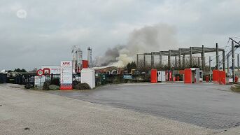 Brand in loods op Nolimpark in Pelt