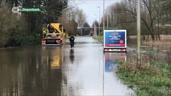 Aanhoudende regen zorgt voor wateroverlast in Diepenbeek