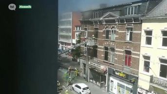 Brandweer redt krakers uit brandende woning in Hasselt
