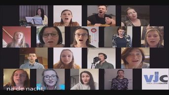Leerkrachten Virga Jessecollege nemen lied op om leerlingen te steunen
