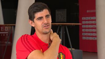 Thibaut Courtois verlaat trainingskamp van de Rode Duivels