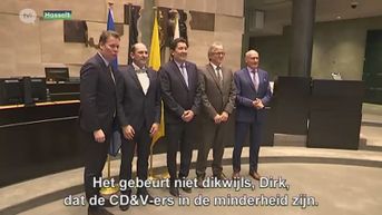 Vijf Limburgse burgemeesters leggen de eed af bij de gouverneur