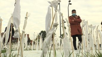 745 witte vlaggen in Beringen brengen Limburgse armoedeproblematiek in beeld