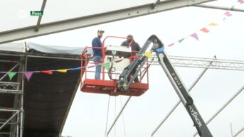 WATEROVERLAST: opbouw Park Theater Peer ligt niet stil