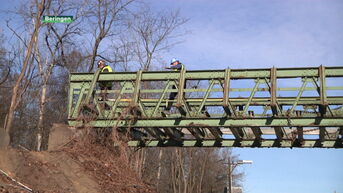 Spectaculaire beelden: spoorbrug Beringen afgebroken