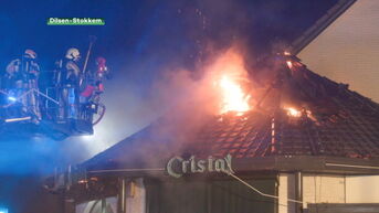 Brand veroorzaakt enorme schade aan bistro Den Arend in Dilsen-Stokkem