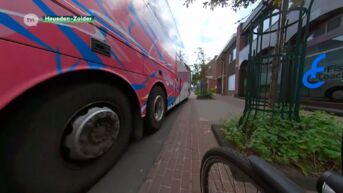 Buschauffeur rijdt fietser klem in Zolderse fietsstraat