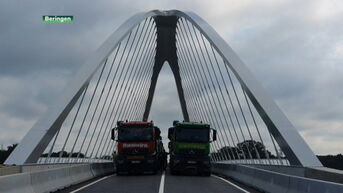 Zware vrachtwagens testen nieuwe brug in Tervant: opening op 17 juni
