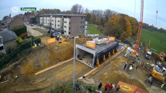 Spectaculaire beelden: fietstunnel onder Bilzersteenweg geschoven in Tongeren
