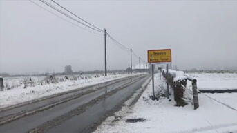 Eerste sneeuw van de winter valt in Zuid-Limburg