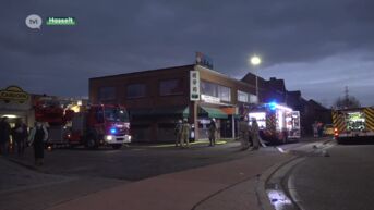 Chinees restaurant brandt in Hasselt: schouw stort in