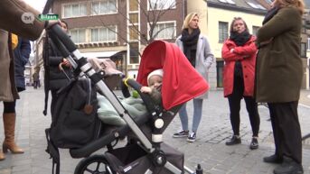 Ouders protesteren tegen sluiting van kinderopvang Het Warm Nestje in Bilzen
