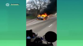 Schoolbus brandt uit in Kortessem