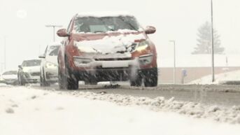 Sneeuw zorgt voor gladde wegen in Limburg