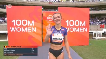 Rani Rosius loopt besttijd op 100m