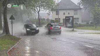 Hevige regenval zet straten blank in Genk