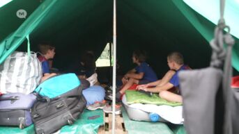 Limburgse jeugdbewegingen op kamp nemen maatregelen tegen hevige regenval