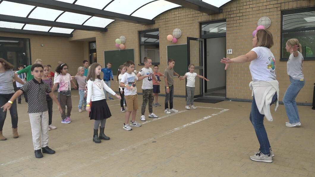Terug naar school in basisschool De Kleine Wereld in Kinrooi: wennen