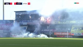 Limburgse derby ontsierd door Genkse vuurpijlen op het veld