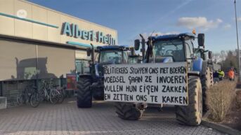 Boze boeren blokkeren ook Colruyt en Albert Heijn in Genk