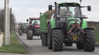 Boerenprotest aan de grens in Moelingen