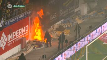 Voetbal, volk & vuur: spandoek schiet in brand tijdens STVV-Westerlo