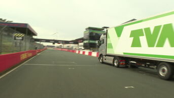 Vrachtwagens rijden tegen kanker op Circuit Zolder