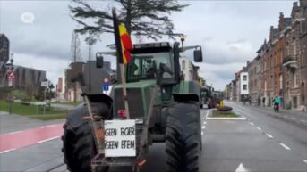 Boeren protesteren in Hasselt tegen natuurbeheer in Haspengouw