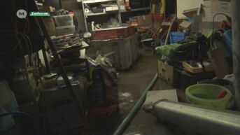 Waterschade in kelders en aan huizen door het aanhoudende regenweer