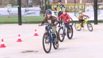 Sven Nys leert kinderen veilig fietsen tijdens FTI-festival Hasselt