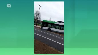 Bus rijdt zich vast op nieuwe busbaan in Hasselt