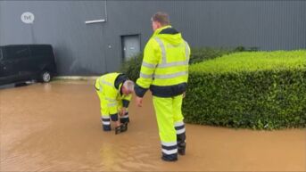 Hevige regenval zorgt voor wateroverlast in Limburg