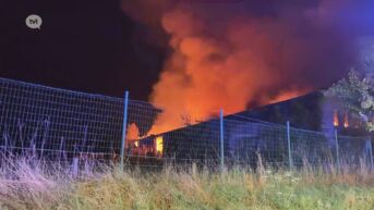 Uitslaande brand verwoest loods in Bilzen volledig