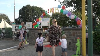 Versierde eerste schooldag voor leerlingen Daltonschool in Oudsbergen